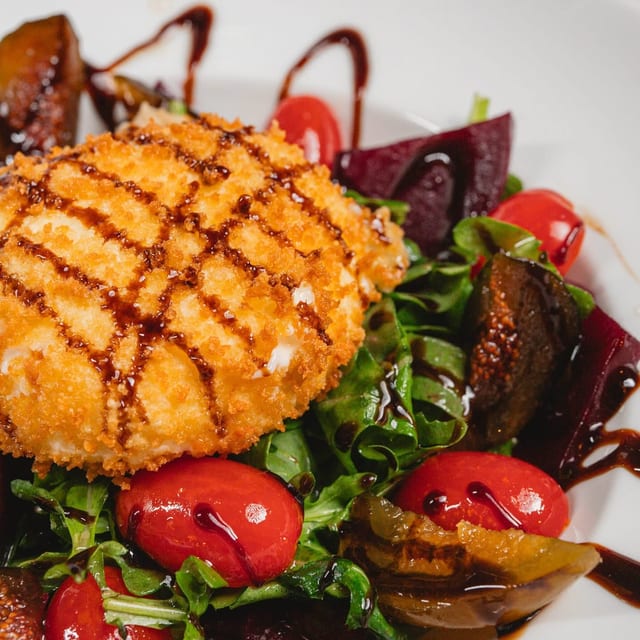 Fried Burrata Salad.