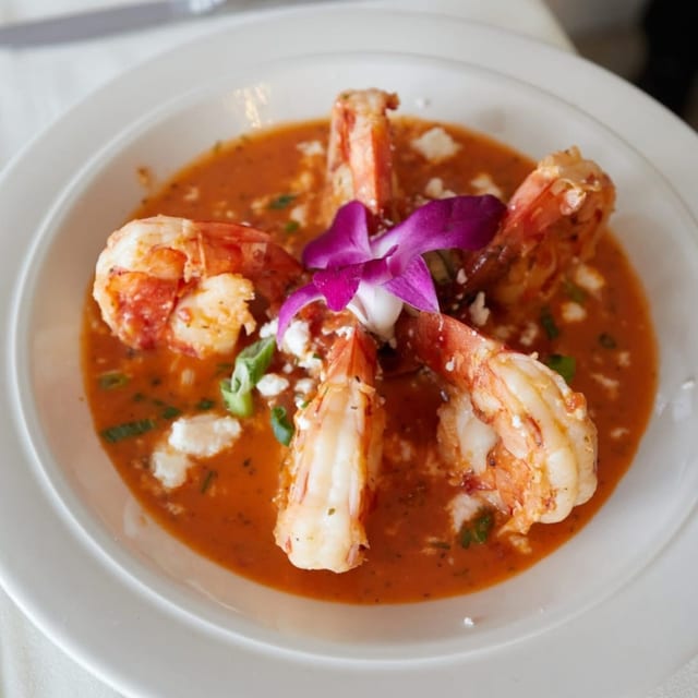 Shrimp Saganaki.
