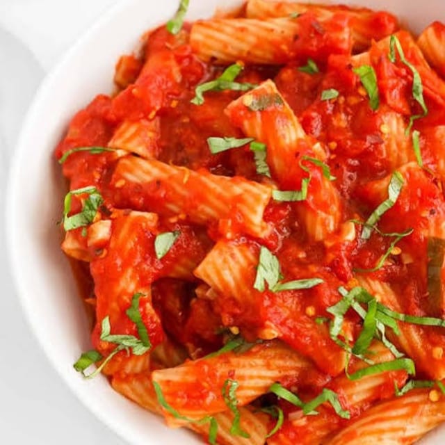 Pasta Rigatoni Red Sauce.