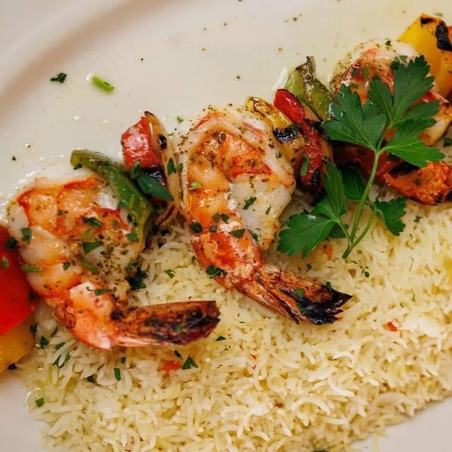 Shrimp Kebab.